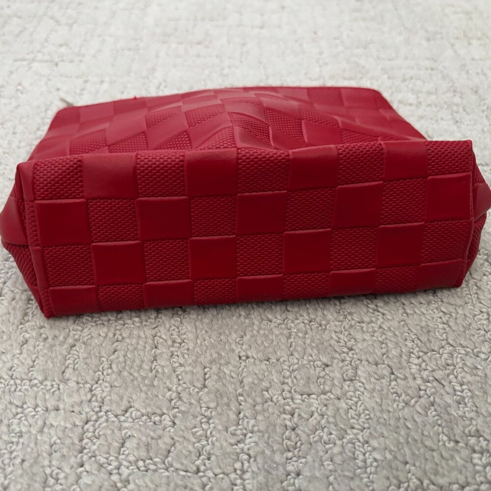 Jo Malone Red Cosmetic Make Up Pouch Bag with Zipper - Picture 3 of 6